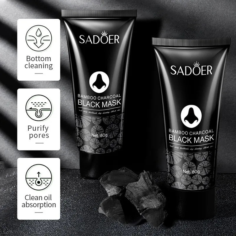 Remove Blackhead Nose Mask Cream Shrink Pores Black Head Acne Removal Nose Tear off Mask Gel Nose Cleansing Facial Skin Care